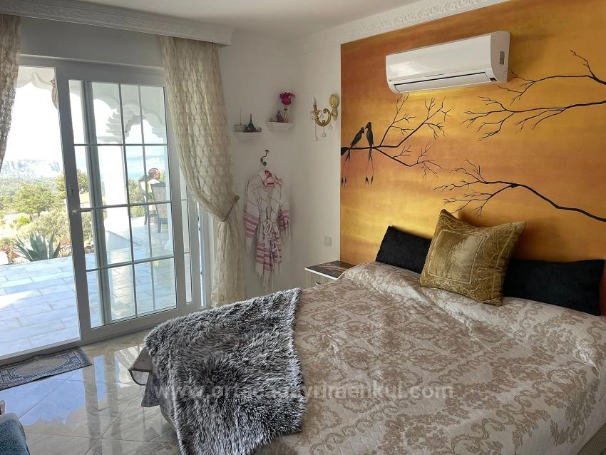 Vip-Villa In Gökbel Zu Verkaufen, Auf Einem 5000 M² Großen Grundstück Mit Freiem Meerblick.