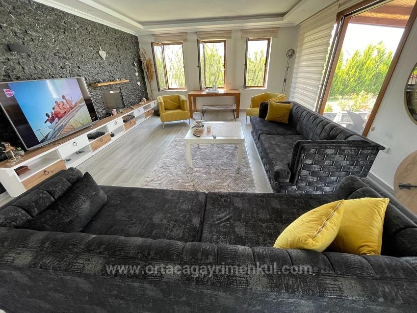 Luxuriöse 4+1-Zimmer-Villa Auf Einem 7000 M² Großen Grundstück Mit Blick Auf Den Strand Von Dalyan Iztuzu Zu Verkaufen