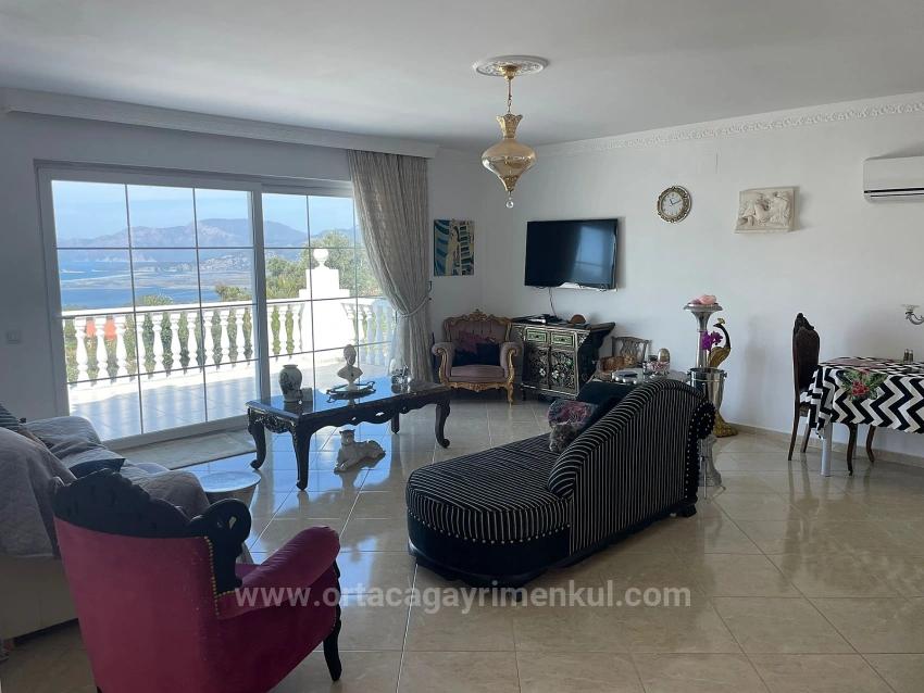 Vip Villa For Sale In Gökbel, On A 5000M2 Plot With Full Sea View.
