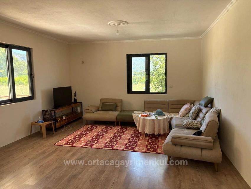 Dalyan Karadağ Mevkiinde 2500M2 Tarla İçerisinde 120M2 Müstakil Ahşap Ev